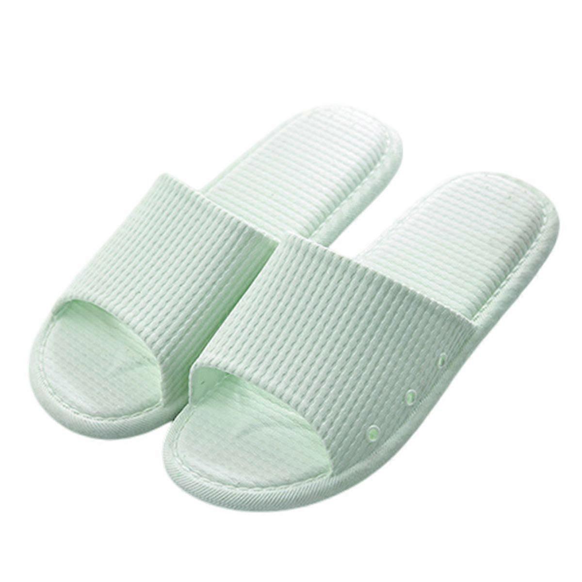 グリーン4243サイズ(4142用)バスルームスリッパユニセックススリッププルーフシャワーサンダル夏屋内Softサイレントスリッパ