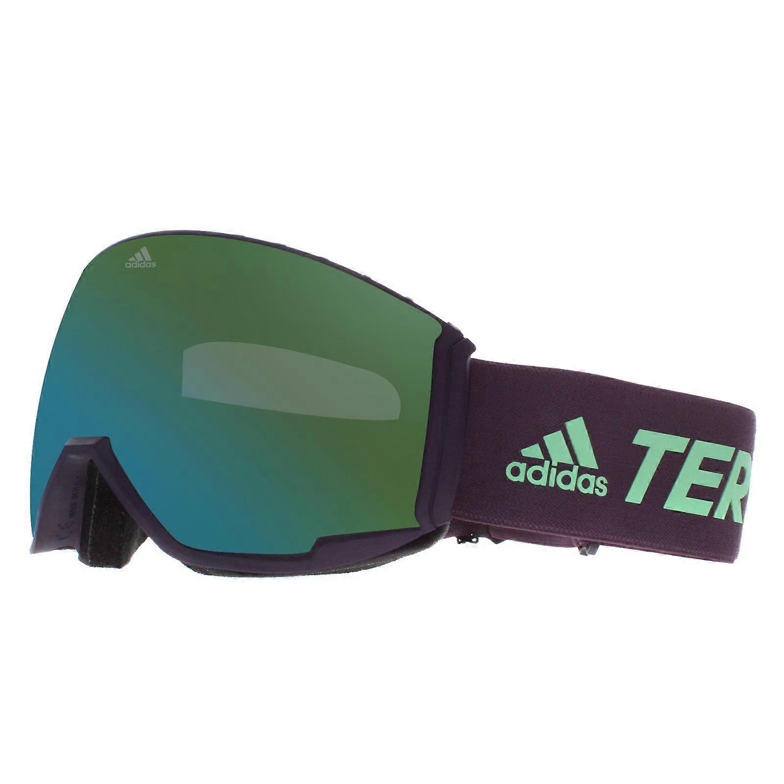 Adidas Ski Goggles Snow Terrex Sport SP0039 92Q Black Blue Green