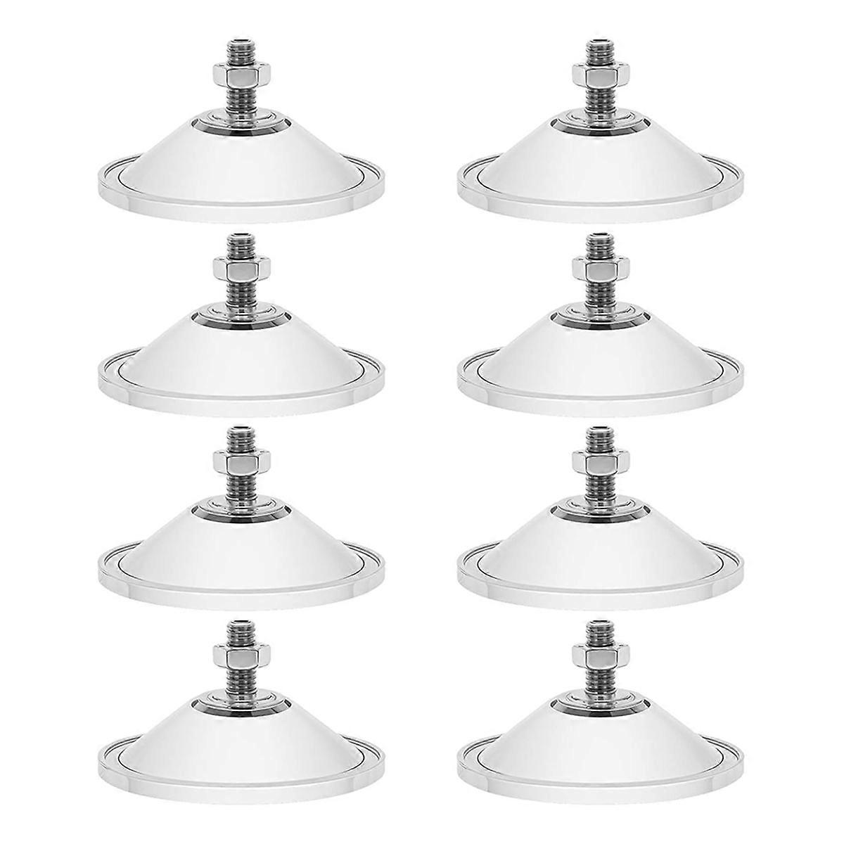 8Pcs Heavy Duty Suction Cups Strong Thickened Window Suction Cups Clear Pvc Sucker Pads 2.16Inch La