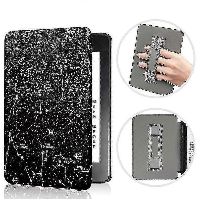 Capa de Couro Pu Premium Compatível com Kindle 6 polegadas (11ª geração, versão 2022) - Auto Sleep Wake, Hand Strap