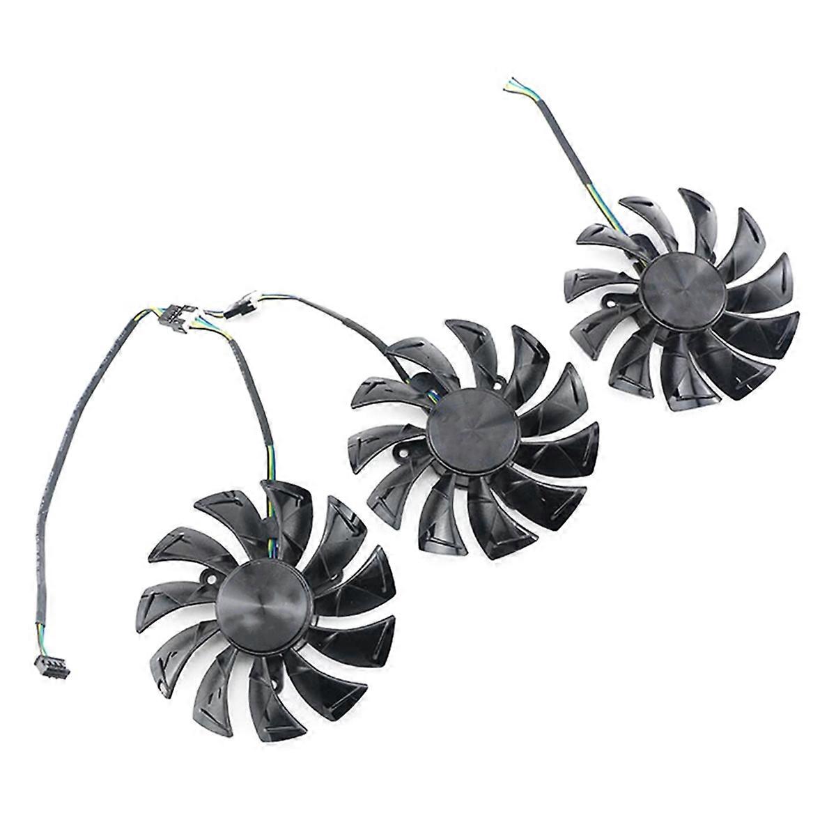 Replace Cooling Fan for GAMING 2070, 2080, 2080Ti AMP Graphics Cards Enhanced Performance 3PCS