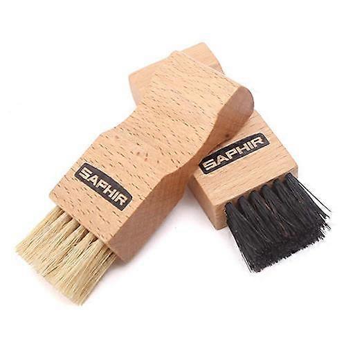 Saphir Beaute du Cuir Light Wood Pommadier Flat Applicator Brush