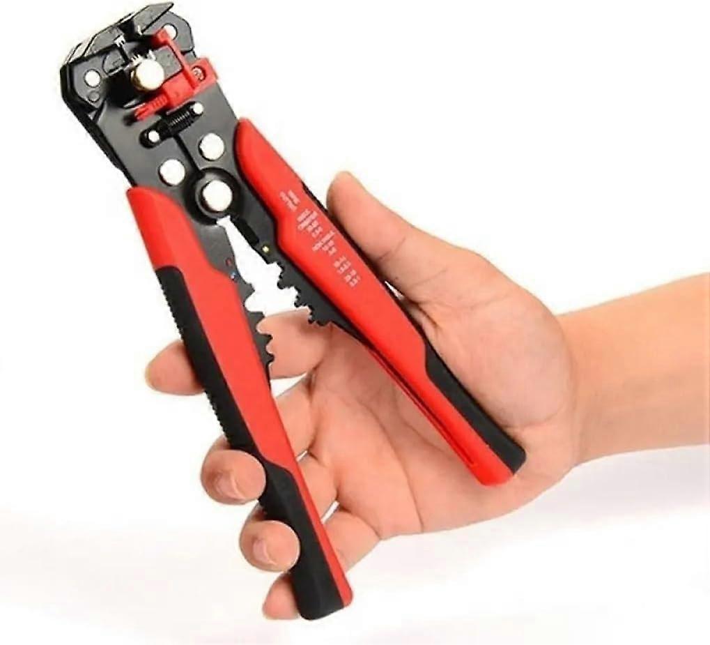 Automatic Self-Adjusting Wire Stripper for 10-24 AWG Copper and Aluminum Cables, Ergonomic Handle, Durable Construction