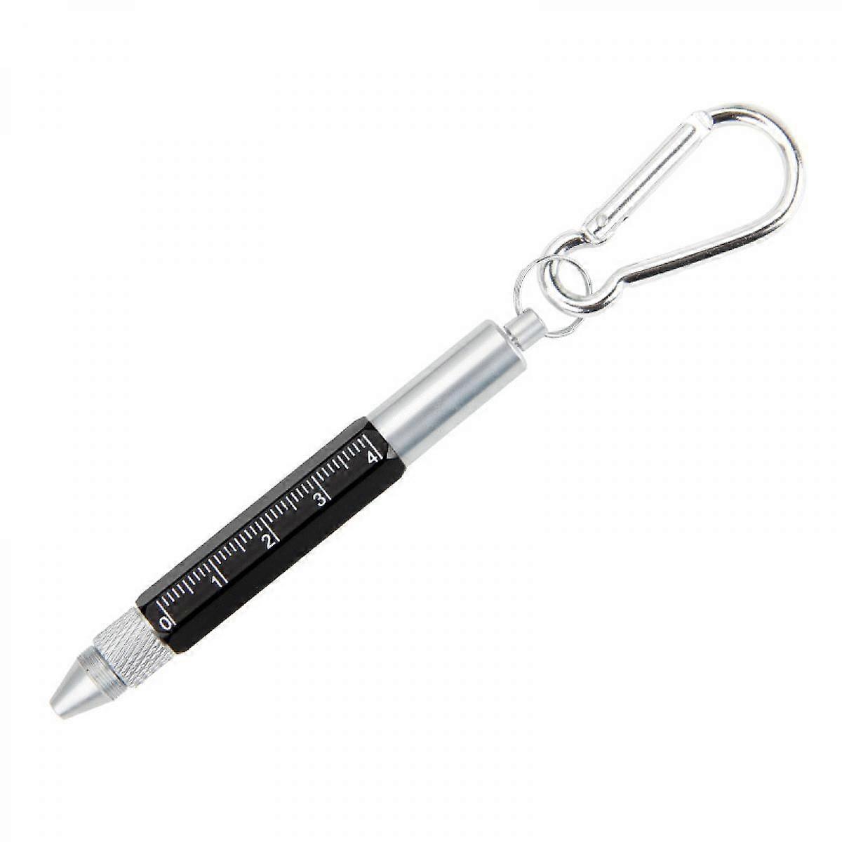 Mini Multi Function Pen with Stylus, Cross Screwdriver, Flat Screwdriver, Ruler,Carabiner