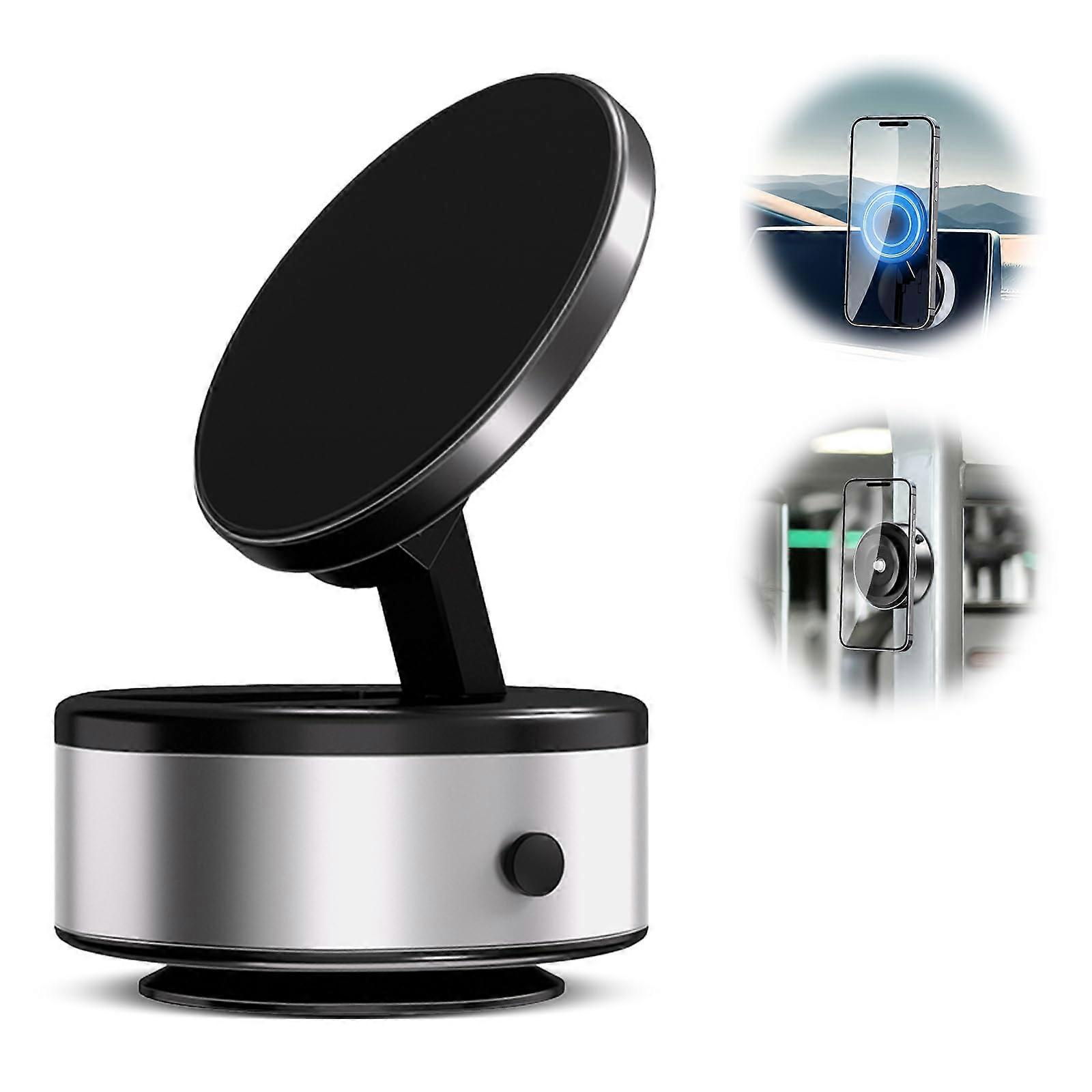 Electric vacuum suction cup phone holder