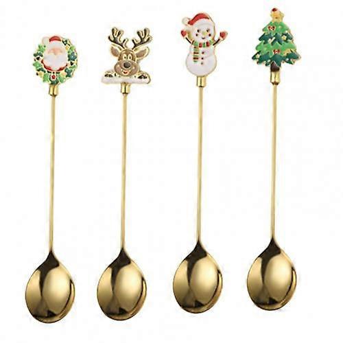 Heat Resistant Durable Espresso Attachment Demitasse Christmas Coffee Spoon For Kitchen