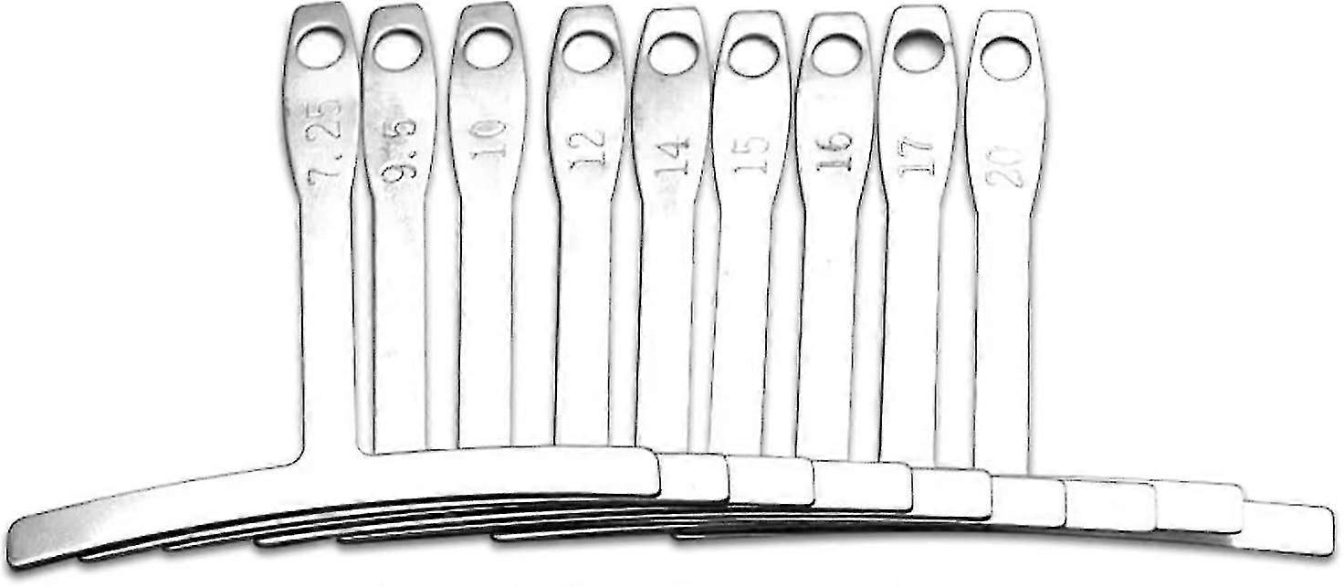 Radius Measuring Device For Guitar, Understring Radius Gauge,for Fretboard Saddle, 9 Pieces