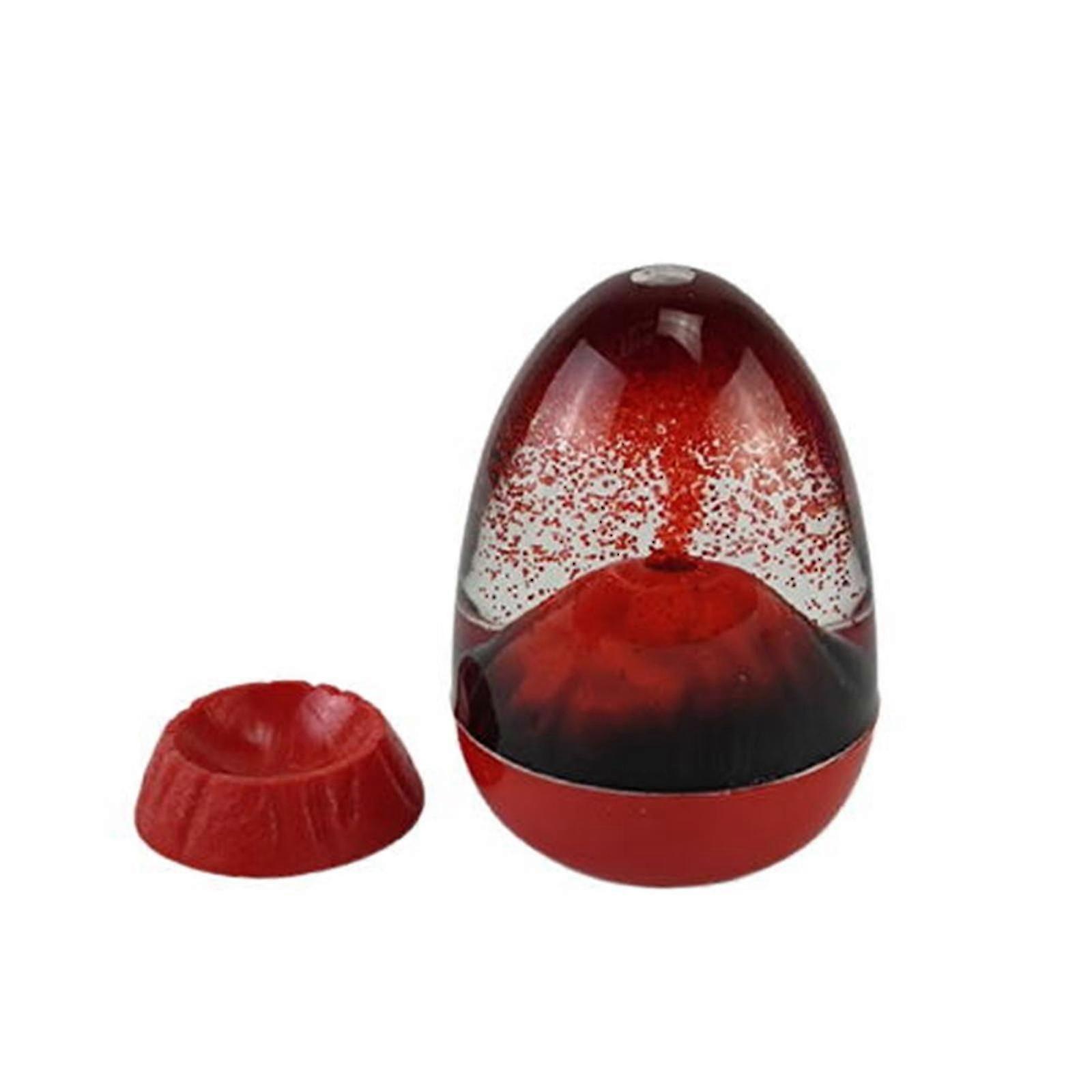 Acrylic Volcano Eruption Liquid Hourglass Timer Ornament 30ml