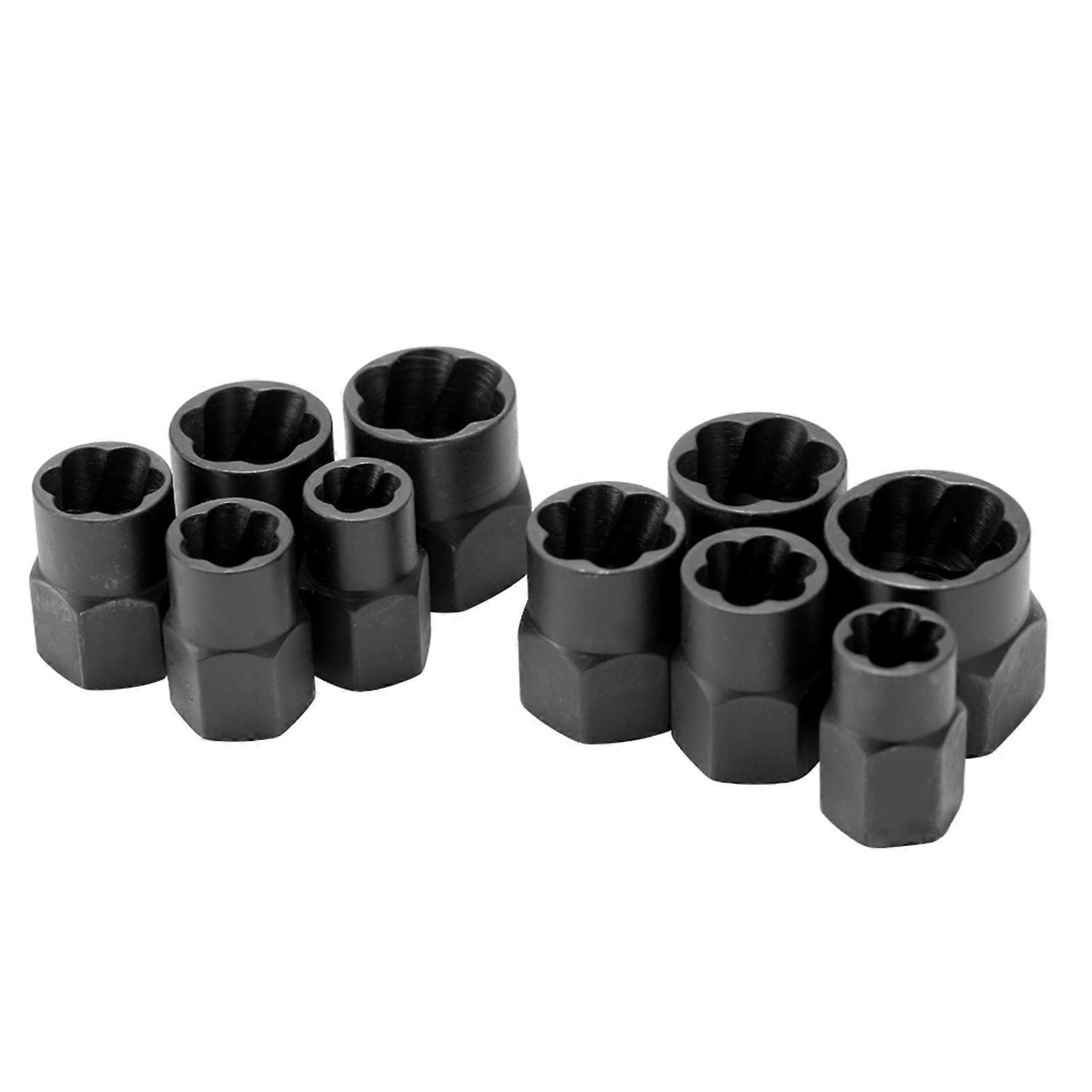 10pcs Damaged Bolt Nut Screw Remover Tool Kit Damaged Bolt Removal Set Damaged Bolt Nut Screw Removal Socket