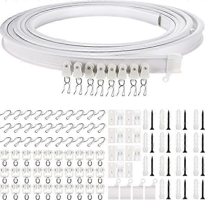 5 Meters Bendable Ceiling Curved Curtain Track Flexible Ceiling Curtain