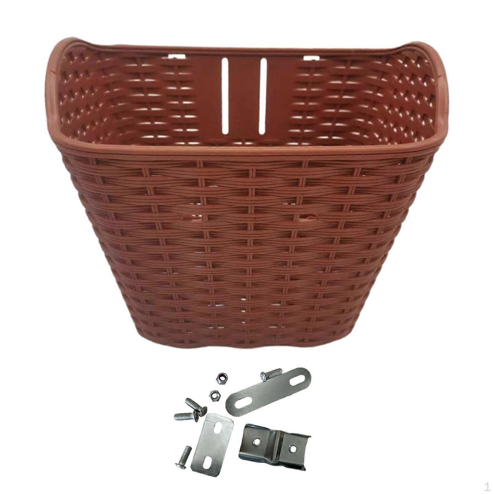 Bike Basket,Front Bicycle Basket,Easy to Install and Clean,Vintage Design Handlebar Basket,Hanging