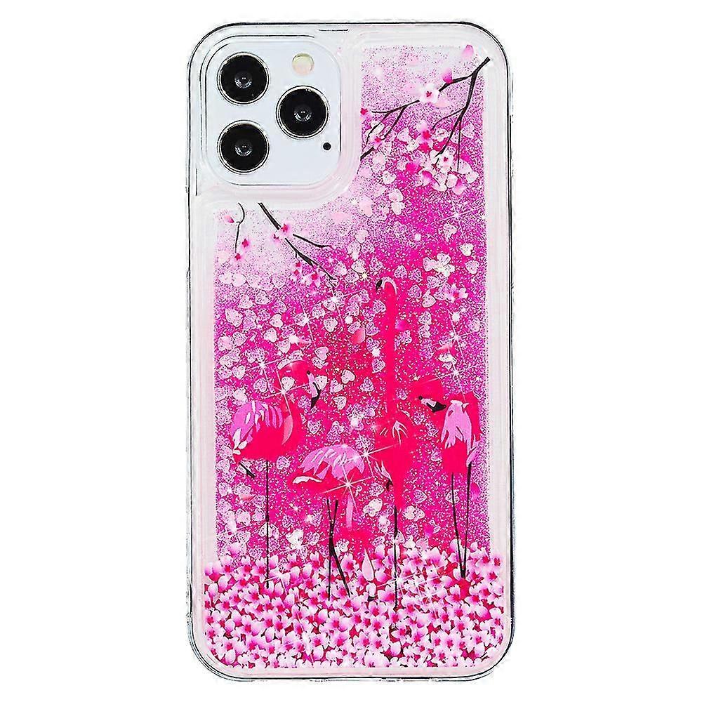 Tpu Phone Cover compatible 15 Pro, Glitter Bling Powder Quicksand Case Pattern Printing Shell