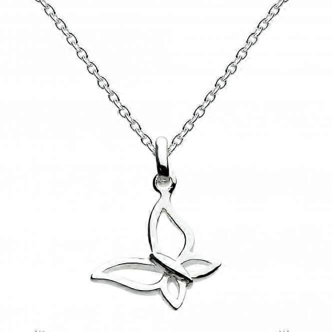 Dew Sterling Silver Open Wing Small Butterfly Pendant 98078HP004