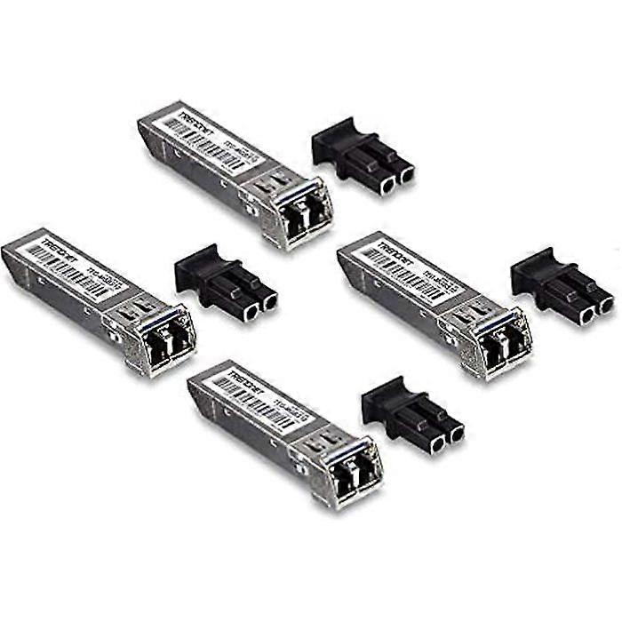 SFP Module - TRENDnet - TEG-MGBS10 - Single-mode LC - 10 km - 1.25 Gbit/s - Pack of 4
