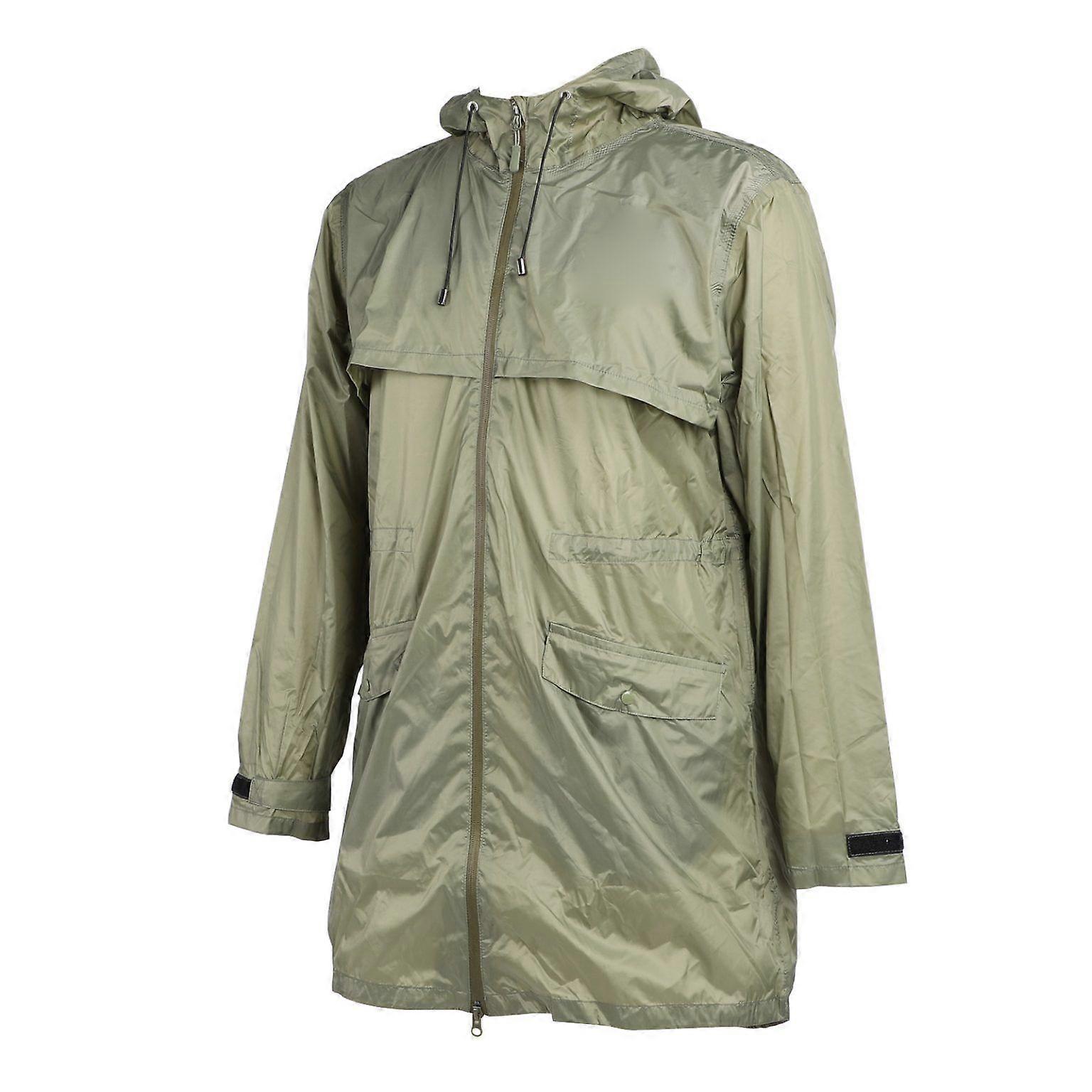 Men's Waterproof Hooded Rain Jacket - PVC Raincoat