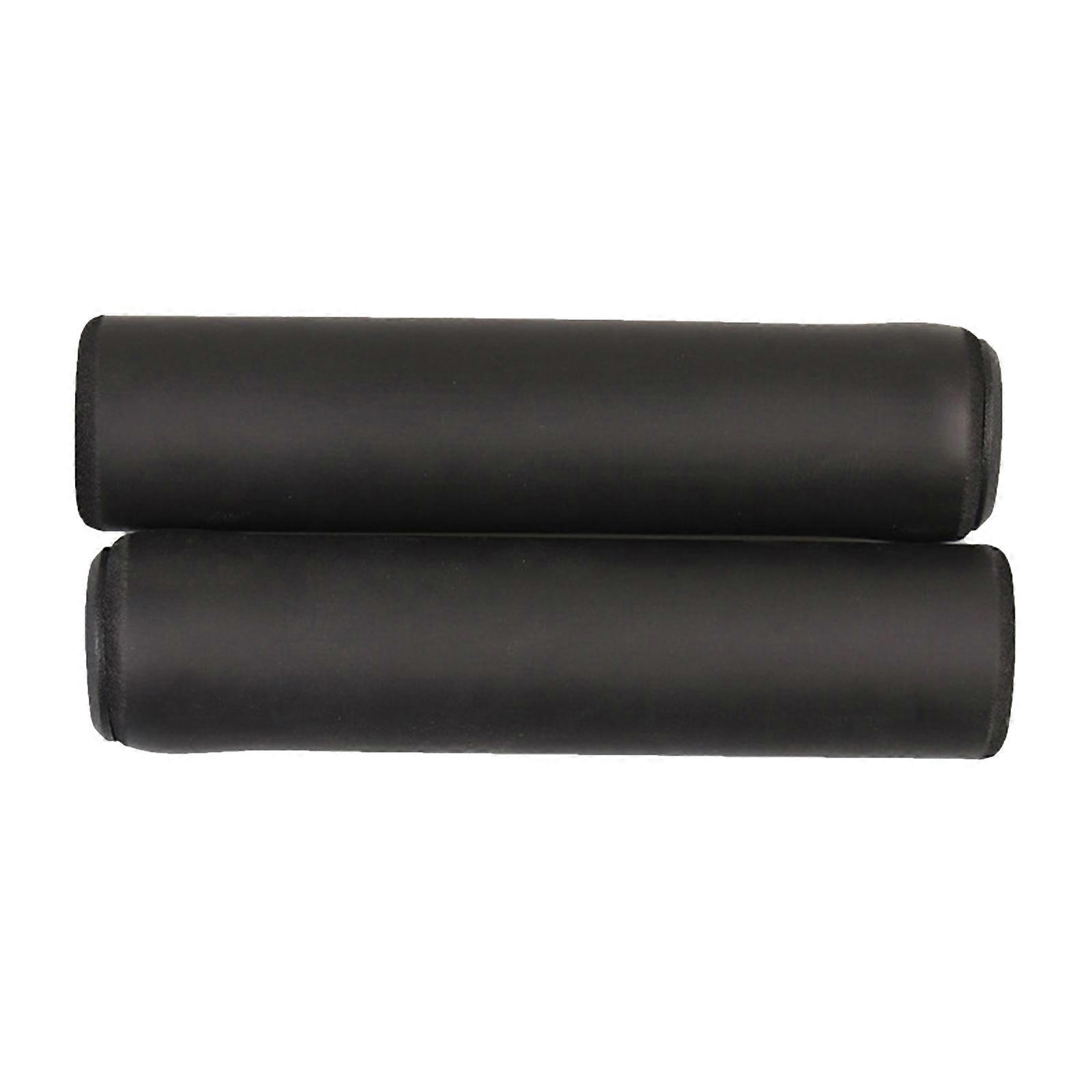 1 Pair Mountain Bike Handlebar Grips, Bicycles Foam Silicone Sponge Handlebar Grip, Shock-Absorbing Soft Bike End Grips  black