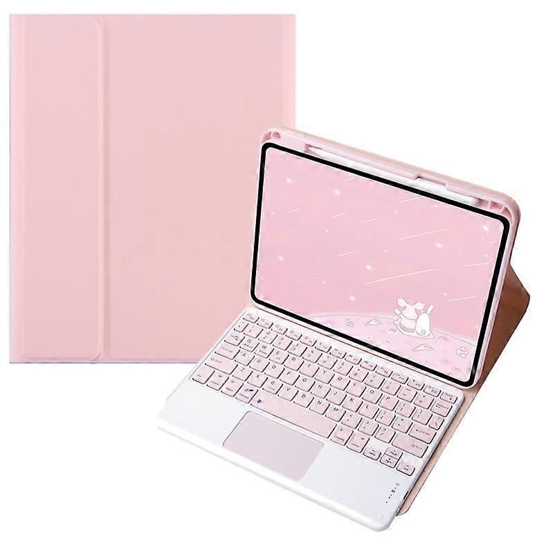 Candy Color Square Keys Bluetooth Keyboard Leather Case with Touchpad Square Keys with Touchpad