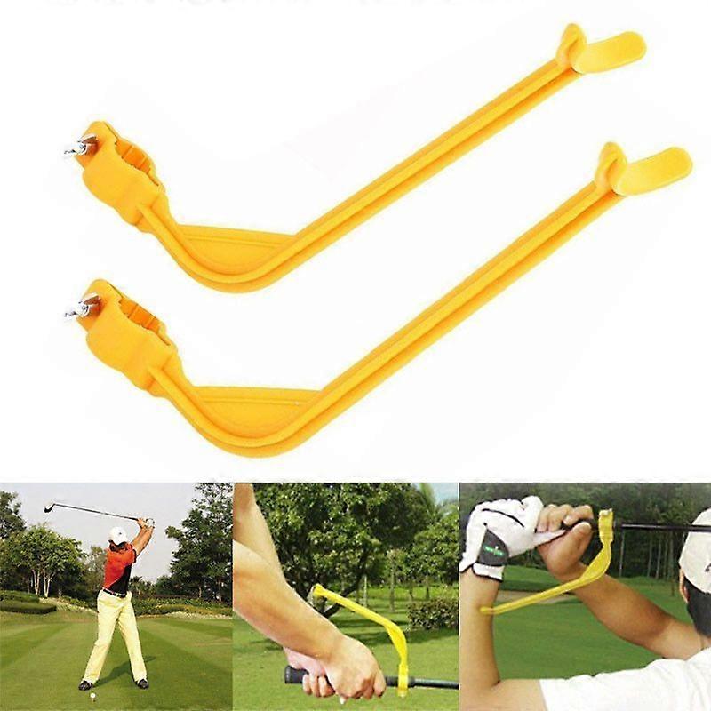 2pcs Golf Swing Trainer Beginners Gesture Alignment Training Assistant Practice
