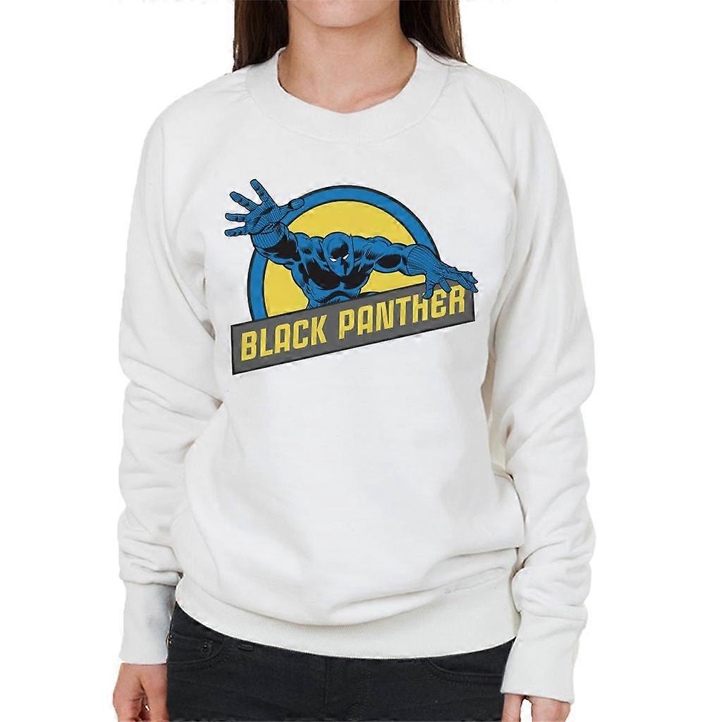 Marvel Black Panther Silver Age Comic Book Logo Women's Sweatshirt