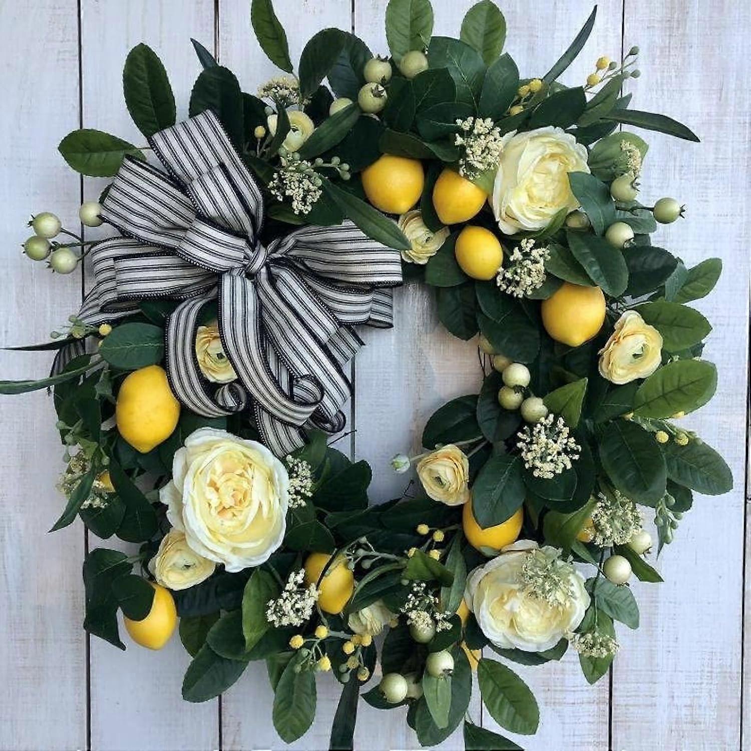 Artificial Wreath for Front Rustic Door Farmhouse Decoration