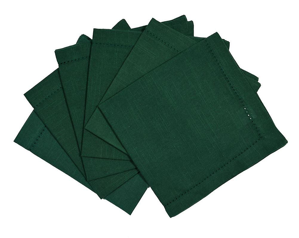 Penguin Home® Linen Look with Faggoting Hemstitched Reusable Napkins