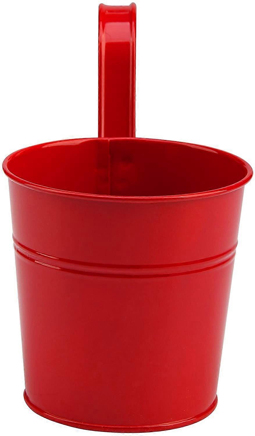 GIOVARA Metall-Blumentopf-Eimer zum Aufhngen, bertopf mit Abflussloch, mit abnehmbarem Haken, fr Garten/Balkon/Wohndekor (10 Stck im Sortiment in 10 F