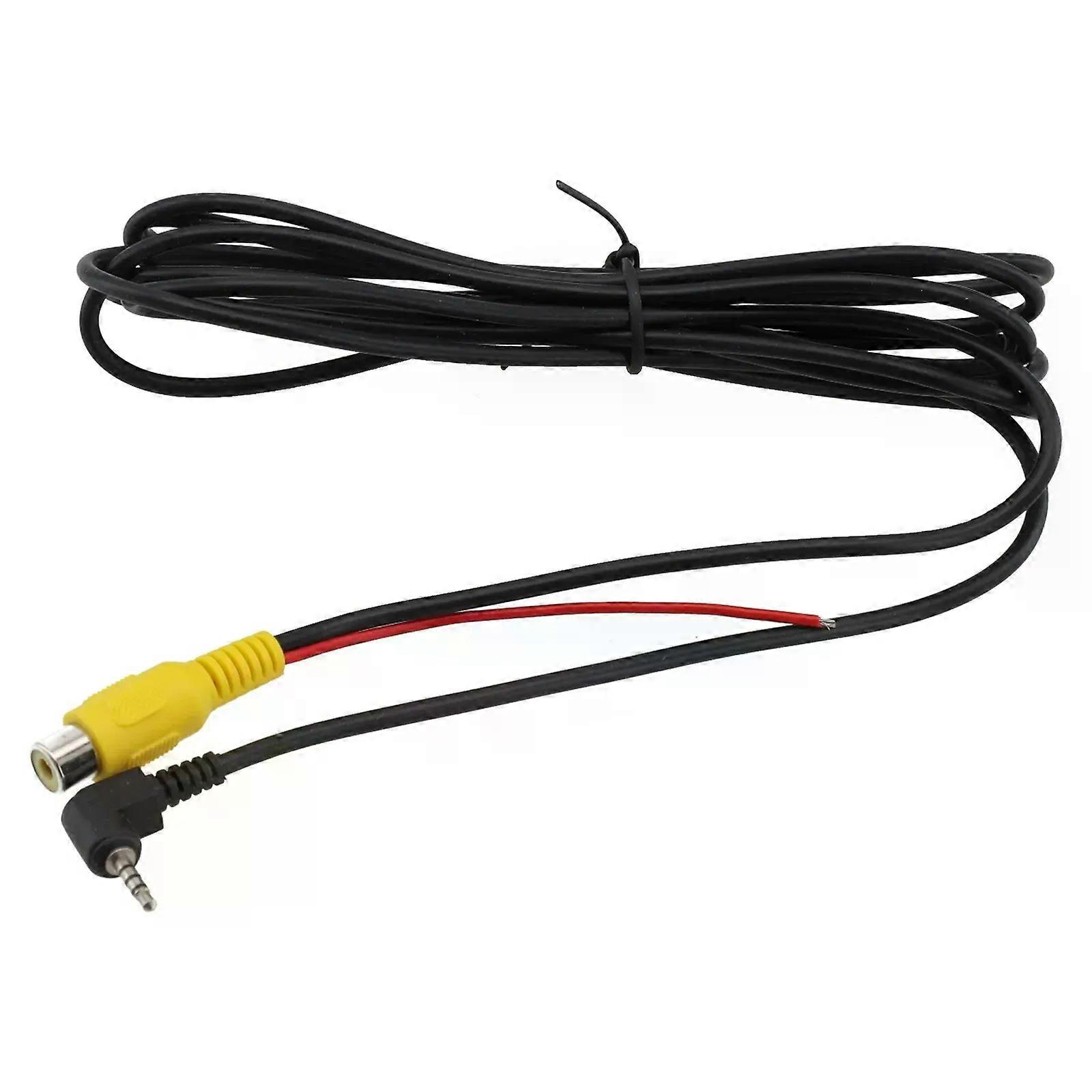 Practical RCA To 2 5mm AV Converter Cable For Easy Use And Installation In Car Rear View Reverse Parking Camera
