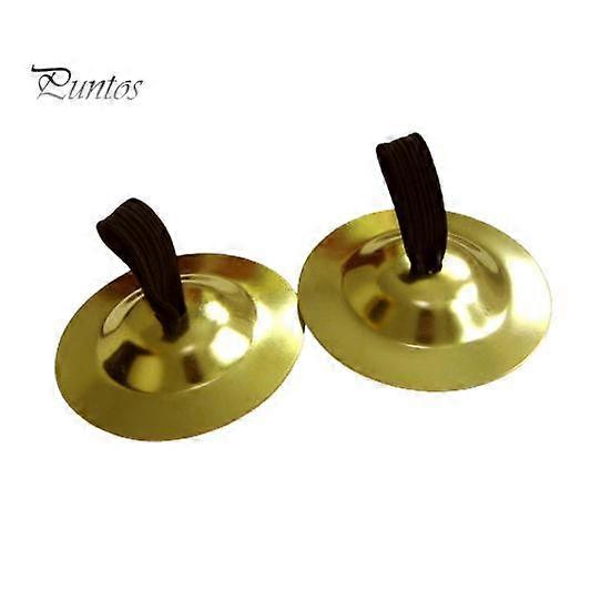 1 Pair Excellent Compact And Lightweight Copper Percussion Cymbals Colorfast Belly Dance Brass Musical Instrument
