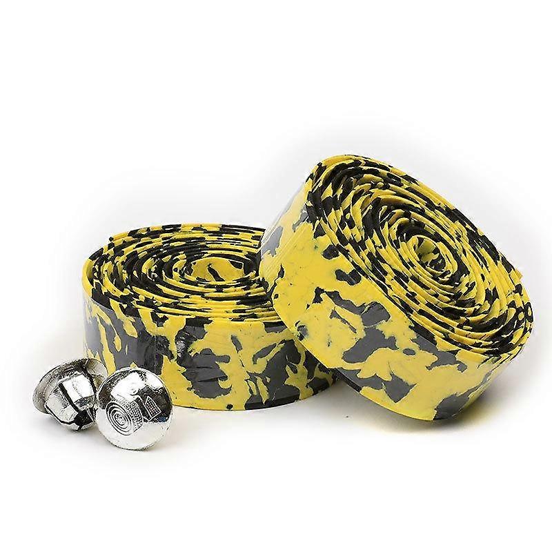 2pcs Bicycle Handlebar Tape Cork Handlebar Tape Steering Wheel Cover Cycling Handle Non-slip Belt Rubber Tape Bike Bandage Cycle