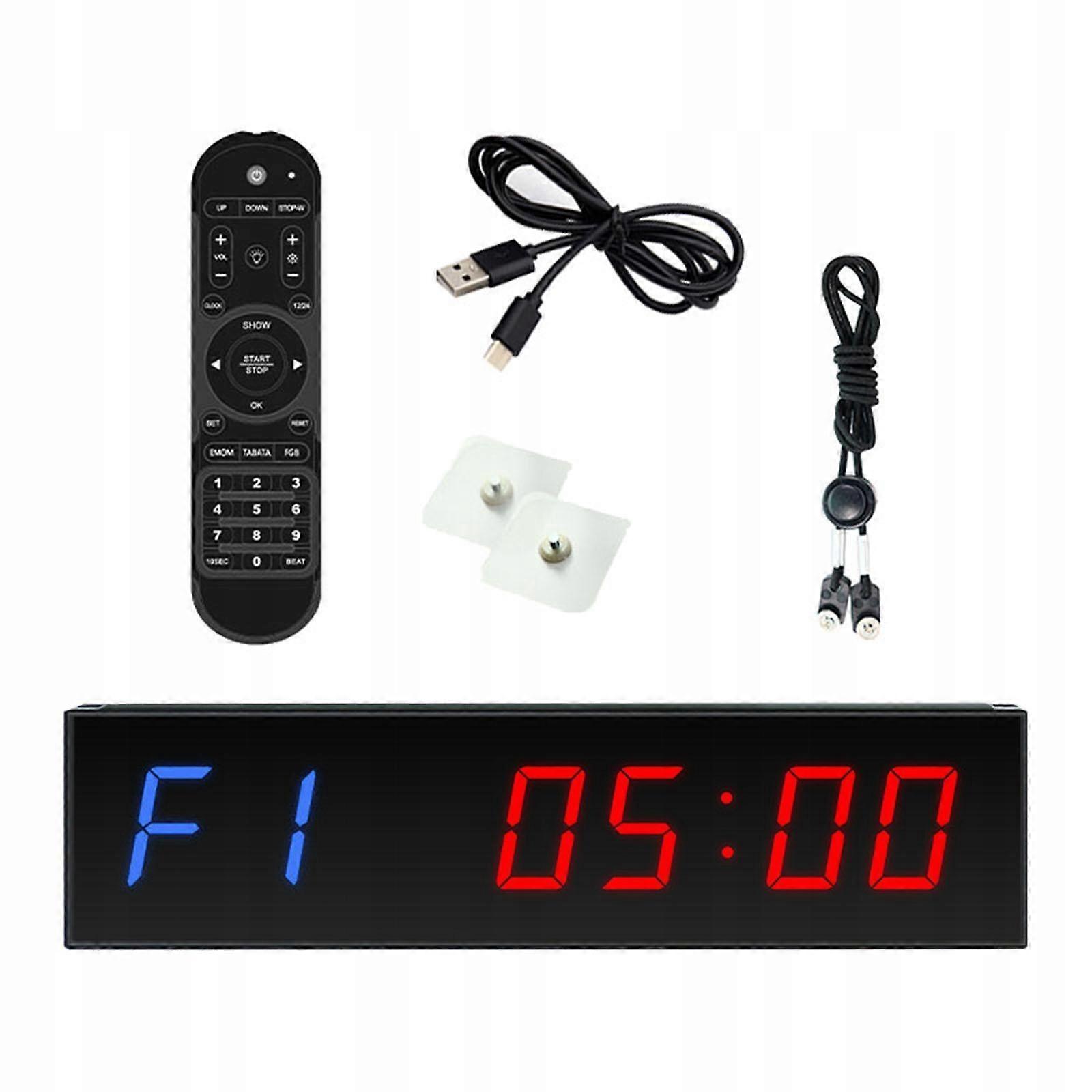 Led Gym Timer Wanduhr 12 / Einstellbar Multifunktional Blau