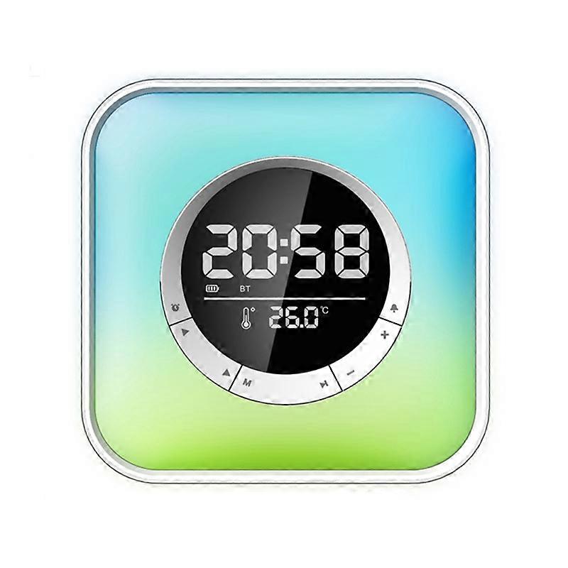 P10 LED Atmosphere Light Bluetooth Speaker with Alarm Thermometer Function