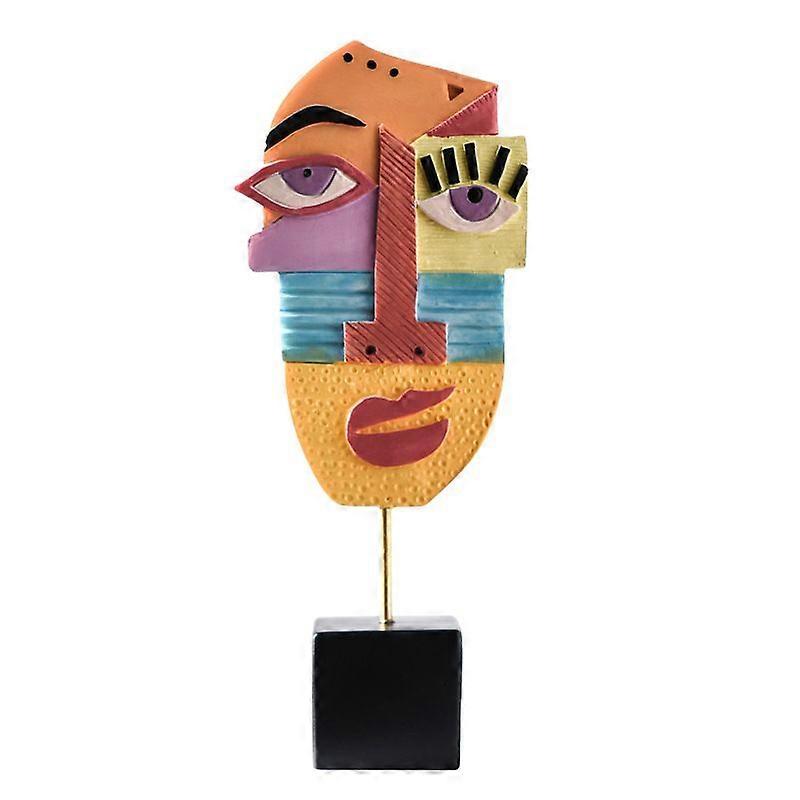 Multicolored abstract face decoration Kare Design