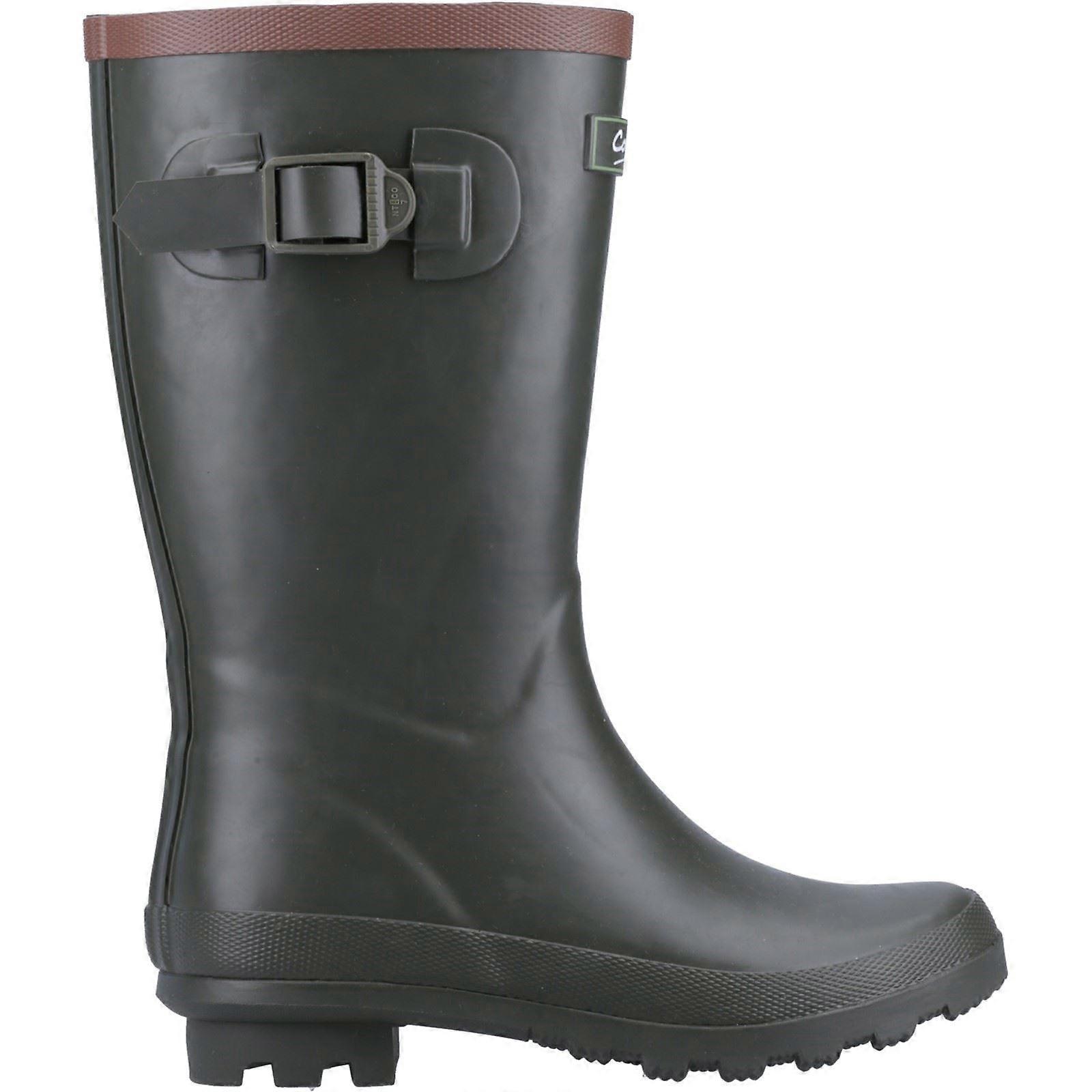 Cotswold Bowldown Green Rubber Male Childrens Wellingtons-5