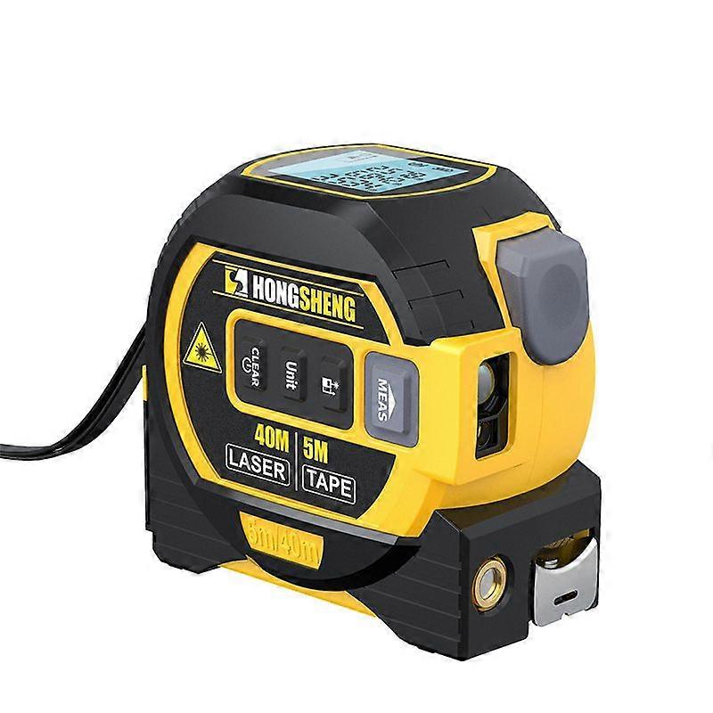 3 In 1 40m/60m Laser Tape Measure Rangefinder LCD Display Intelligent Distance Meter Infrared Cross Line Measuring Instrument