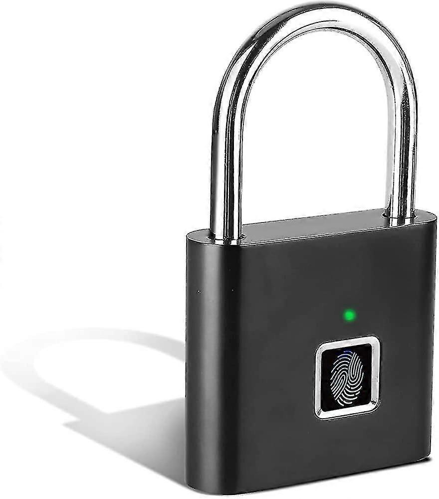 Smart Fingerprint Padlock, Silver With Usb Charging Function