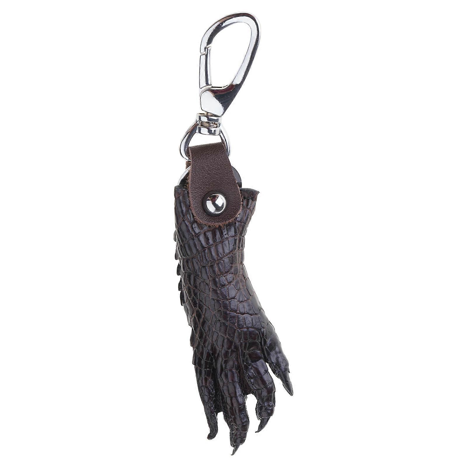 Purse Accessory Small Bag Charm Alligator Claw Shape Keychain Key Ornament Suitable for Handbags and Keys Decorating  Coffee
