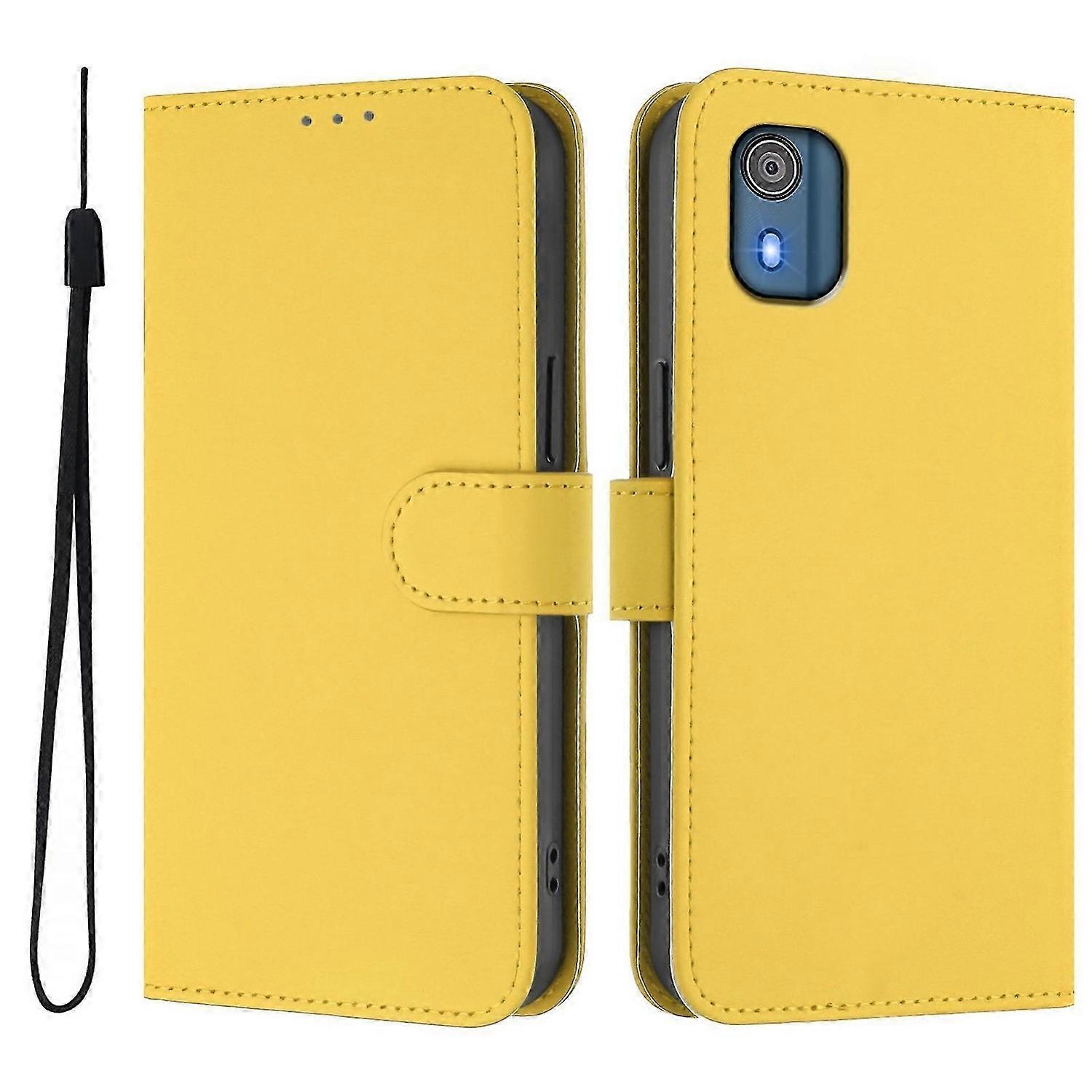 Solid Color PU Case Compatible with Nokia C02