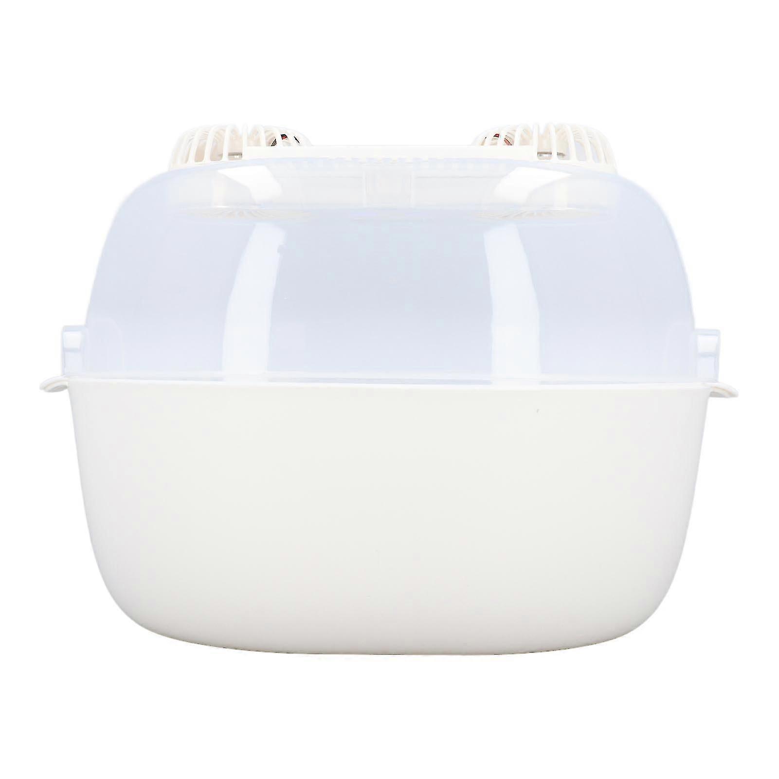 Household Defrosting Box with Dual Fan Double Layer Drain 1800mAh Timing Detachable USB Charging UV Thawing Defrosting Machine