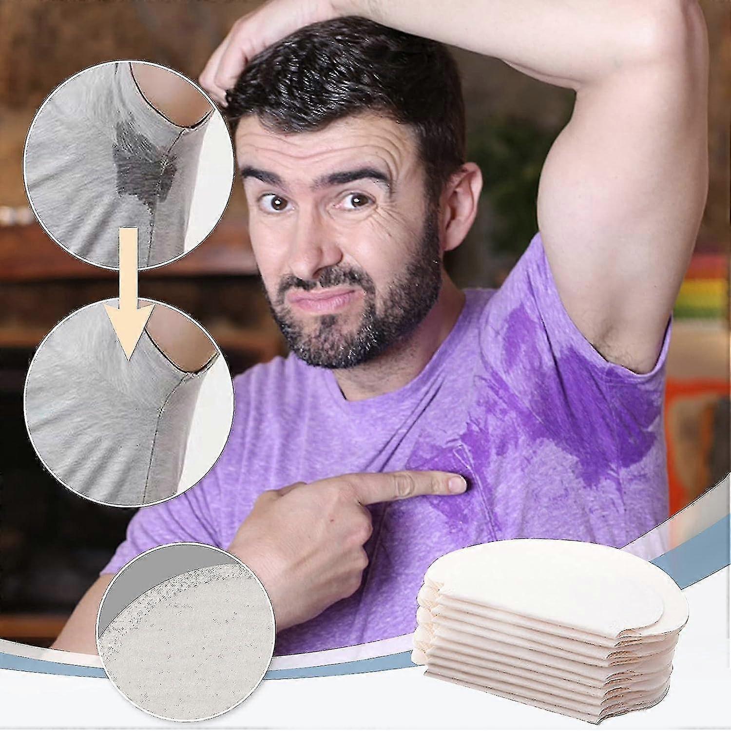 Underarm Sweat-Absorbent Pads - Large Underarm Sweat-Absorbent Pads for Hyperh Men and Women, Combat