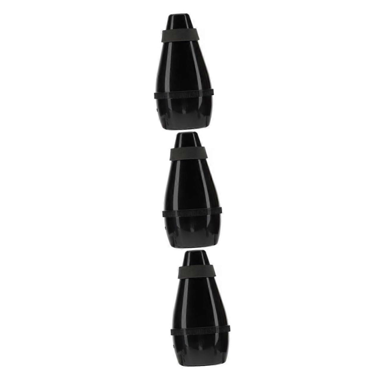 3pcs Practice Trumpet Mute Black Color Trumpet Plastic Mute Quiet Blasts Ref: 1177