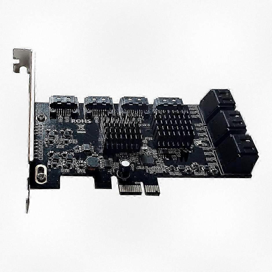 PCI-E SATA Expansion Card for Desktop PC, Converts 1X to 10-Port SATA3.0 6Gbps for Enhanced Storage Options