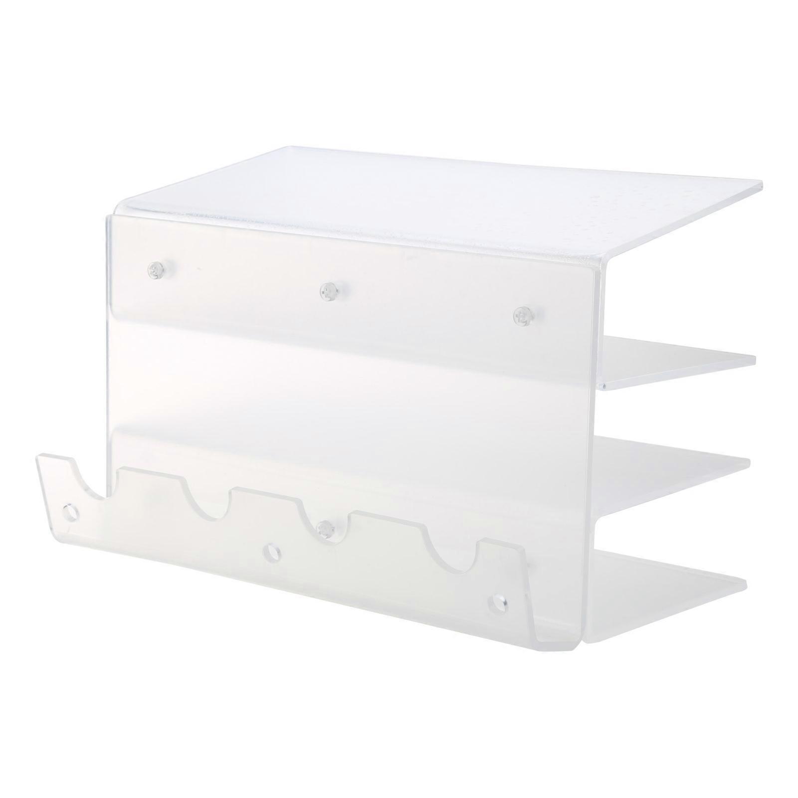 Keyboard Mouse Storage Rack 3-Tier Keyboard Display Stand, Acrylic Keyboards Frame Holder Stand Desktop Organize