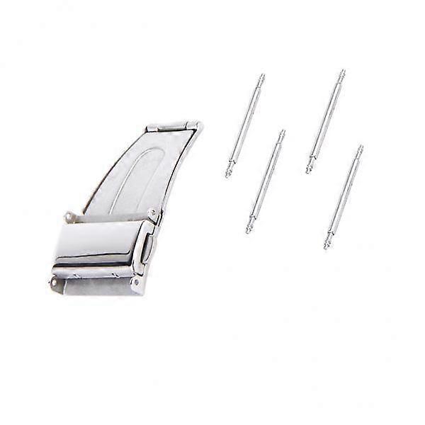 4- Boucle à double boucle déployante en acier inoxydable de 17 mm pour sangle