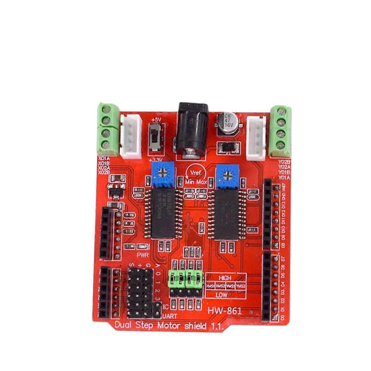 A3967 Dual Stepper Motor Drive Shield Module TwoChannel Io CNC 3.3V 5V Expansion Board for Arduoino