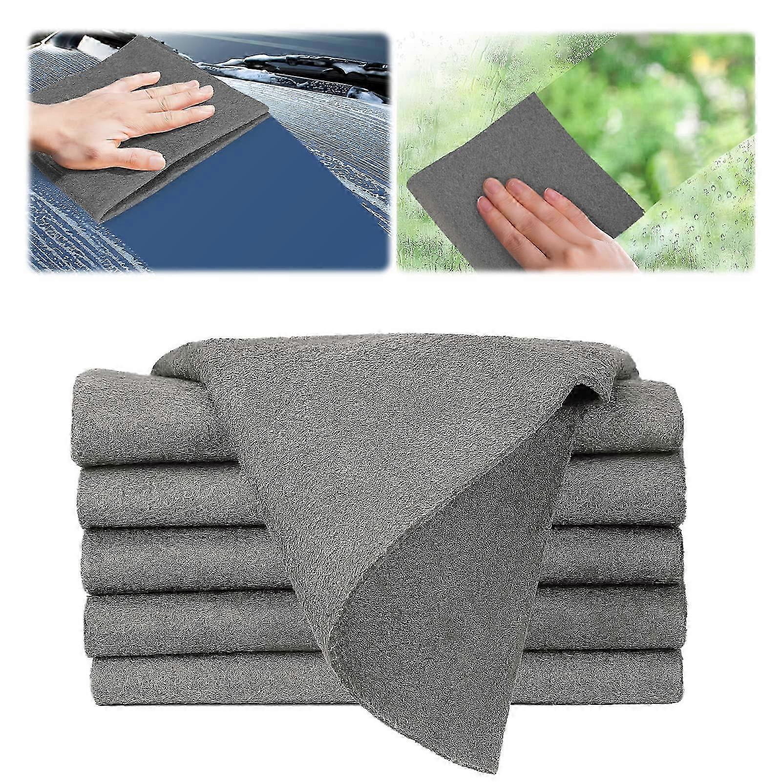 10-Pack Thickened Magic Cleaning Microfiber Cloths