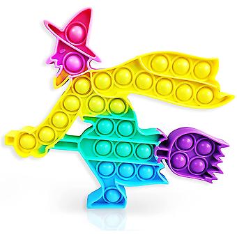 Halloween Witch Magic Broom Pop Fidget Toy