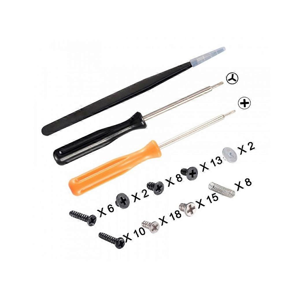 Full Set Screw Replacement Parts for Switch Controller Screws Kit With Repair Tools Game Accessories