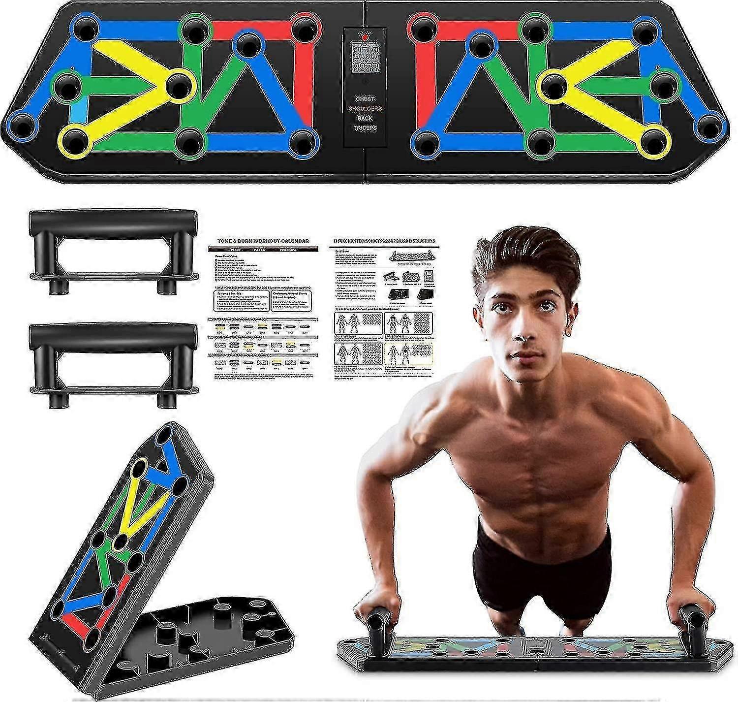 13 In 1 Push Up Board,,professional Push Up Stands Strength Training Exercise Fitness Equipment Home