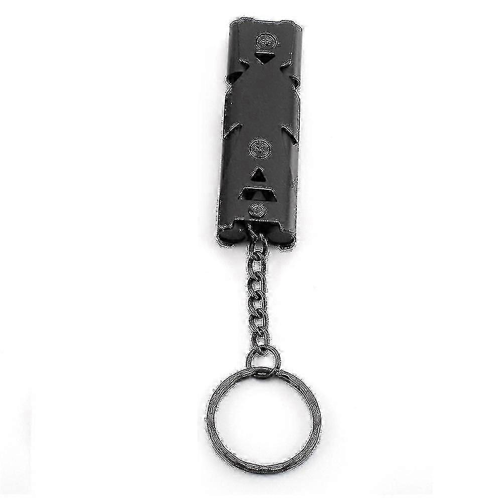 Sifflet à double tube de survie d’urgence ultra fort pour la sécurité du camping en plein air avec une haute visibilité