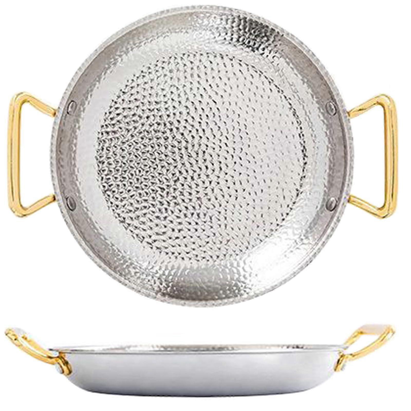 Spanish Paella Pan with Two Riveted Handles, Hand Hammered, 28 cm, Rosgo